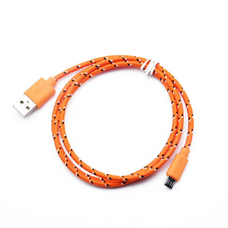 3M Braided Nylon Micro USB Charger Sync Data Charging Cable Cord for Android