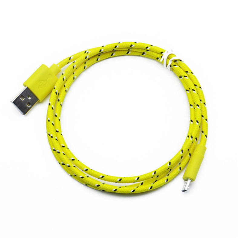 3M Braided Nylon Micro USB Charger Sync Data Charging Cable Cord for Android