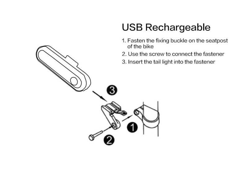  USB Rechargeable Headlight with 140dB Horn Solar Energy Bicycle Front Light Tail Lamp