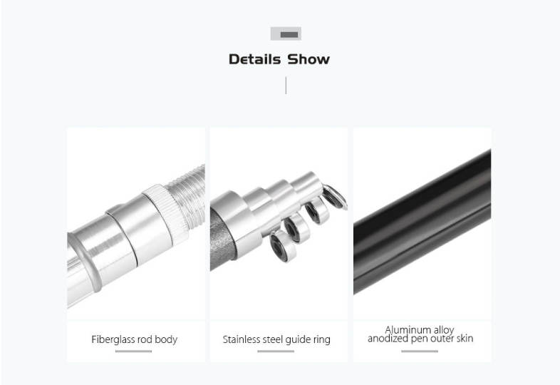 Pen Shape Portable Aluminum Alloy Fishing Rod Mini Fish Pole Reel Combos