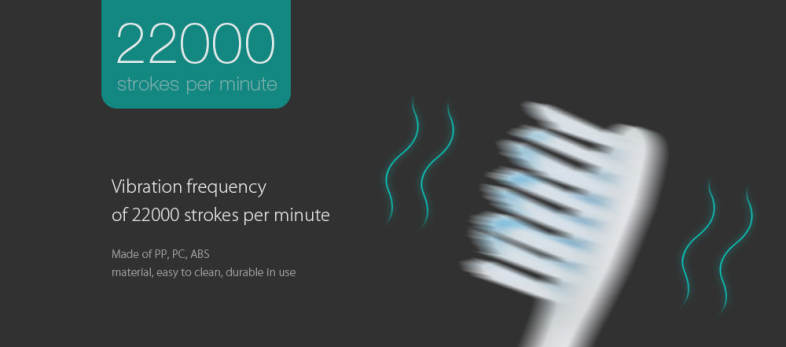 SEAGO SG - 915 Sonic Toothbrush Dental Safeguards Oral Health Care Cleaning Tools with Replaceable Brush Head