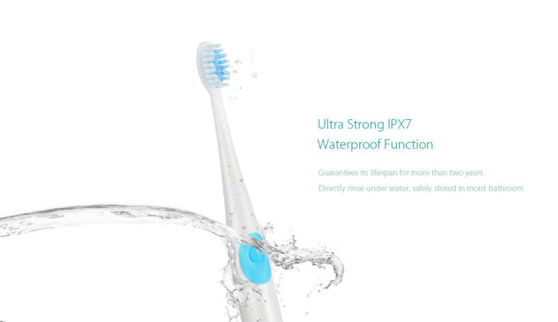 SEAGO SG - 915 Sonic Toothbrush Dental Safeguards Oral Health Care Cleaning Tools with Replaceable Brush Head