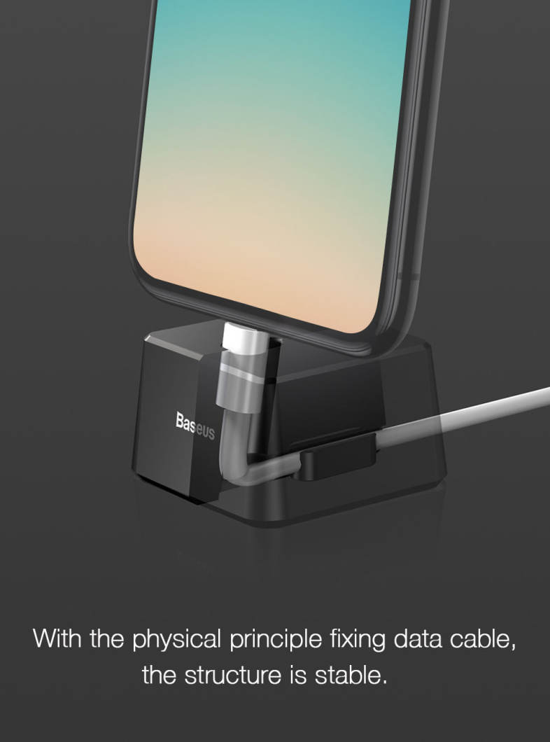 Baseus Quadrate Desktop Bracket 5V / 2A Aluminum Alloy Oxidation for iPhone