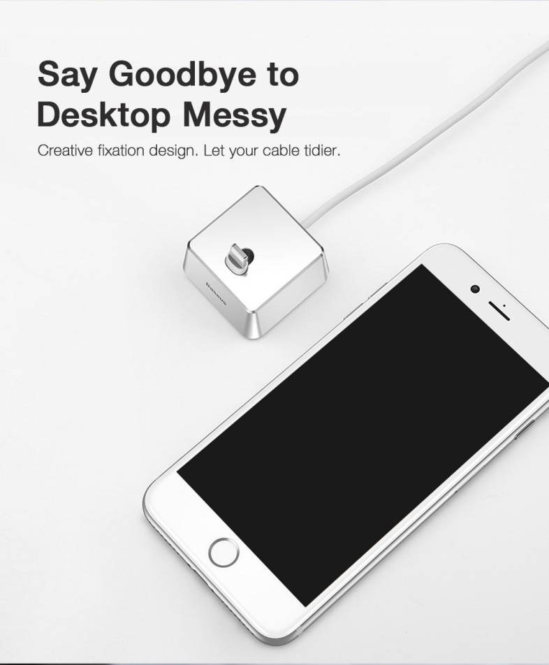 Baseus Quadrate Desktop Bracket 5V / 2A Aluminum Alloy Oxidation for iPhone