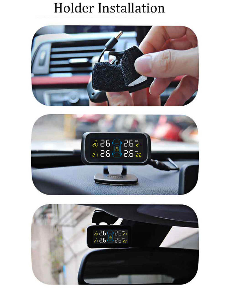 Pershn U903 TPMS Tire Pressure Monitoring System with Four External Sensors 