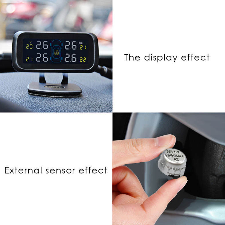 Pershn U903 TPMS Tire Pressure Monitoring System with Four External Sensors 