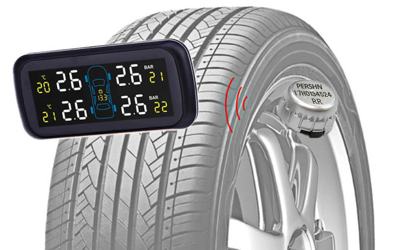Pershn U903 TPMS Tire Pressure Monitoring System with Four External Sensors 