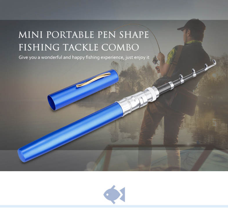 Y4516 Angling Tool Mini Pen Shape Aluminum Alloy Fishing Tackle Combo
