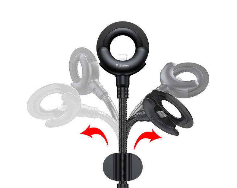 Baseus O-type Car Mount Cable 2.1A 0.8M ABS PC for iPhone