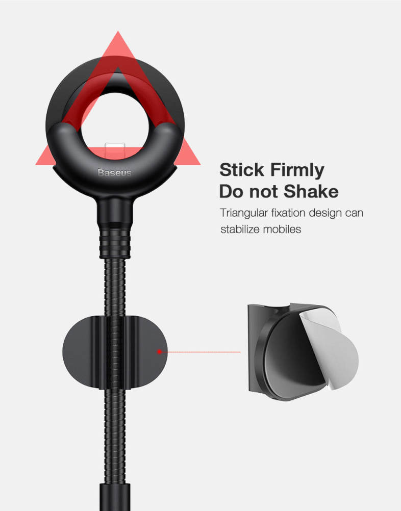 Baseus O-type Car Mount Cable 2.1A 0.8M ABS PC for iPhone
