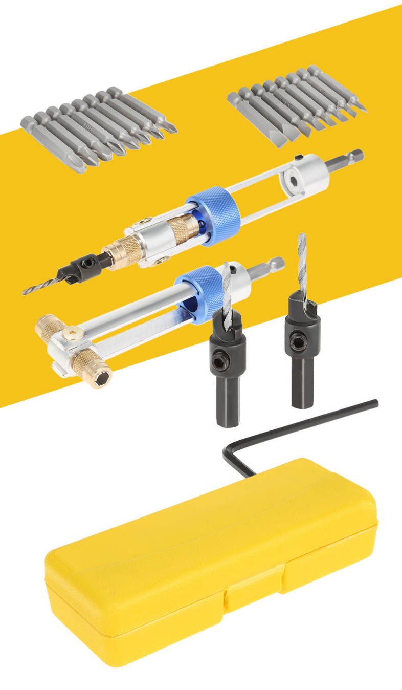 Half Time Drill Driver Steel Bit Double Use Screwdriver Head Universal Joint Kit