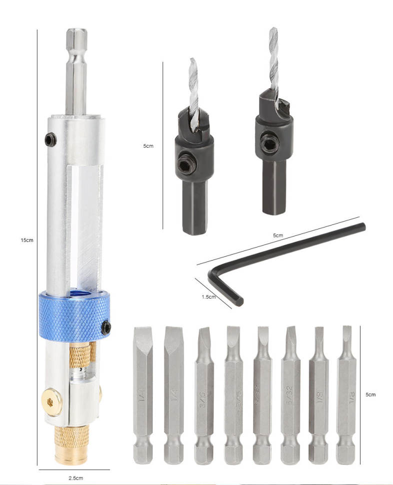 Half Time Drill Driver Steel Bit Double Use Screwdriver Head Universal Joint Kit
