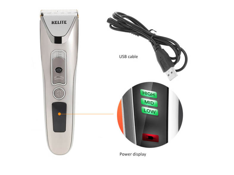 Household USB Rechargeable Electric Hair Clipper Cutter Trimmer