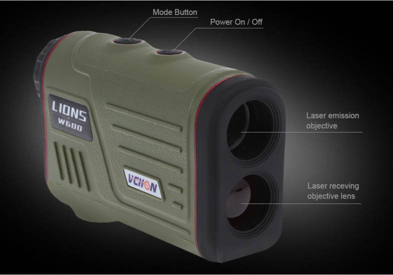 Multifunction 6X Laser Range Finder Golf Hunting Rangefinder