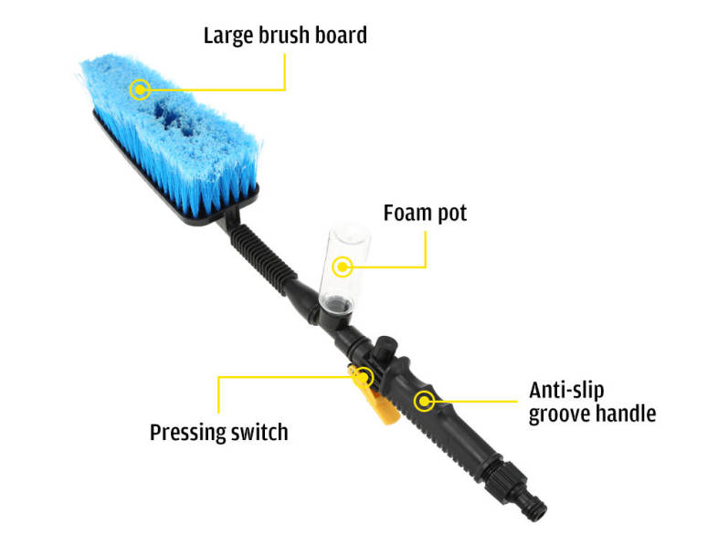 Car Cleaning Wash Brush Auto Exterior Practical Long Handle 