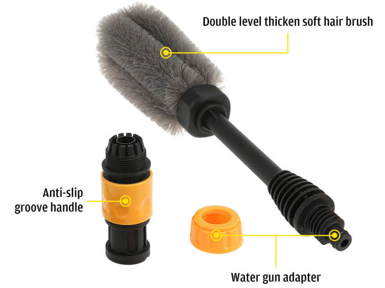 Car Auto Motorcycle Wash Tire Wheel Brush Dust Cleaner Cleaning Tool 