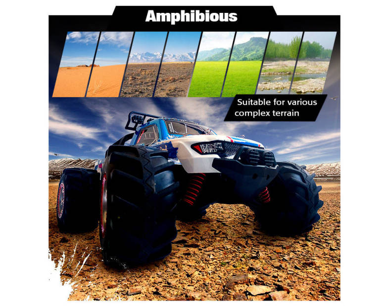FEIYUE FY12 1:12 RC Off-road Amphibious Speed Truck 30km/h / 2.4GHz 4-wheel Drive / 390 Strong Magnetic Carbon Brushed Motor