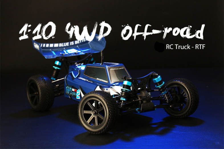 1:10 4WD Off-road RC Truck RTF 3650 3300KV Brushless Motor / 45A Splash-proof ESC / 3.5kg Standard Servo 