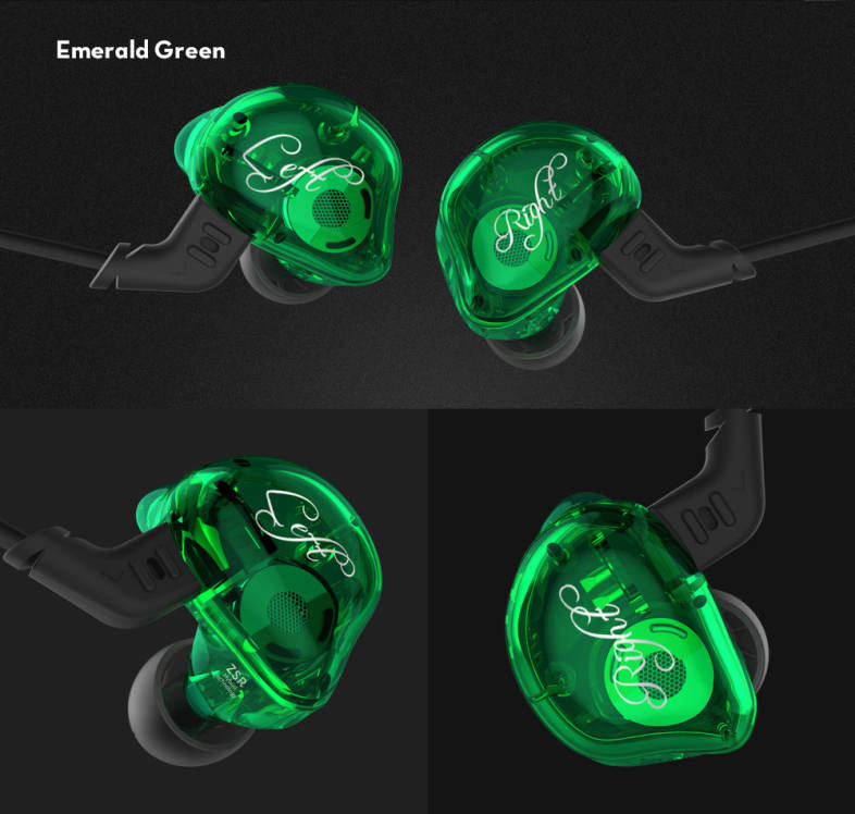 KZ ZSR Hybrid Earphones Balanced Armature with Dynamic In-ear Earbuds