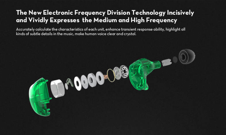 KZ ZSR Hybrid Earphones Balanced Armature with Dynamic In-ear Earbuds