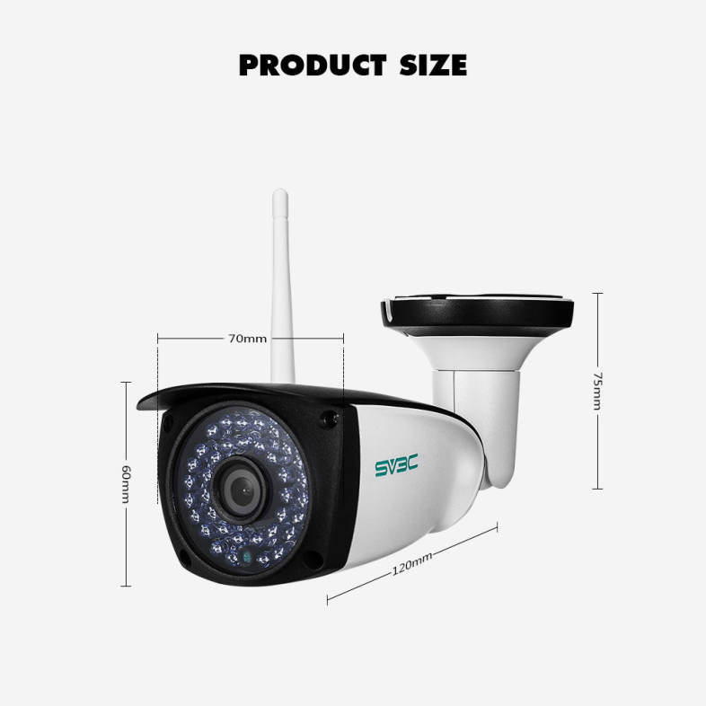 SV3C SV - B06W - 720P 720P 1.0MP WiFi Camera Wireless Outdoor Security Surveillance CCTV Night Vision / P2P / Motion Detection 