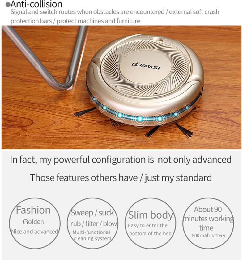 S51 Automatic Intelligent Robot Vacuum Cleaner Household Sweeping Machine