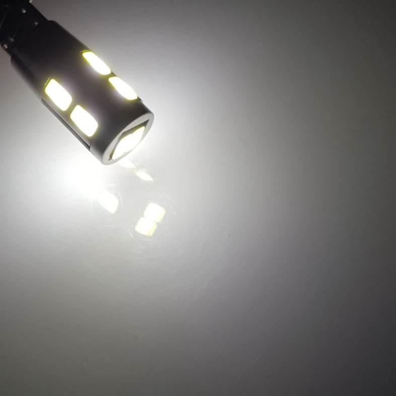 Sencart T10 W5W 10SMD 5630 Canbus LED White Light Car Turn Signal Corner Parking Lamp (DC 12V / 2 PCS)