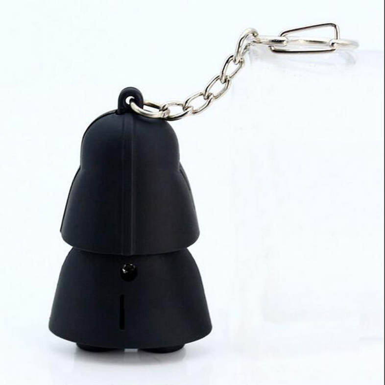 Star Wars Keyring Light Black Darth Vader Pendant LED KeyChain For Man Gift