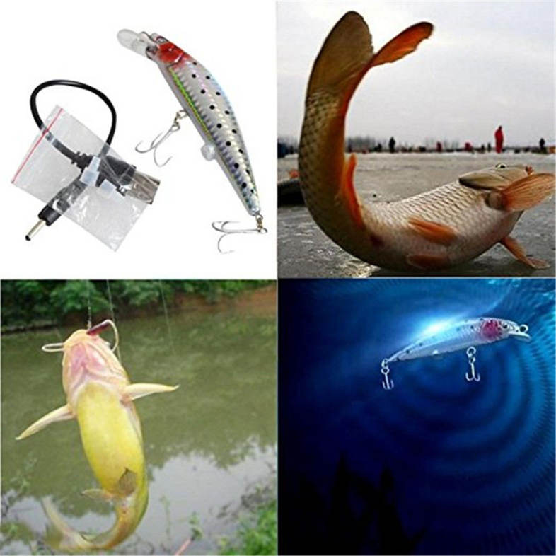 Fishing Bait Rechargeable Twitching Lures with USB Recharging Cords