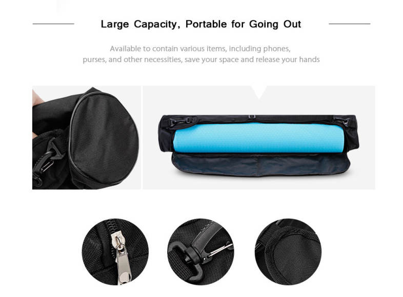 Outlife 73 x 13cm Oxford Cloth Strap Exercise Gym Fitness Pilates Yoga Mat Bag Carrier Backpack 