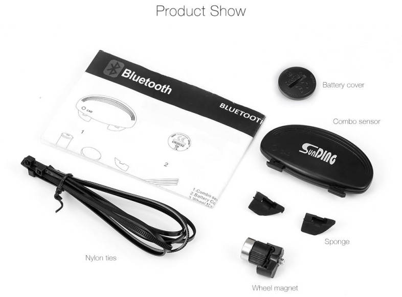 SunDing SD518 Bluetooth Wireless Cycling Speedometer Cadence Sensor Bike Computer 