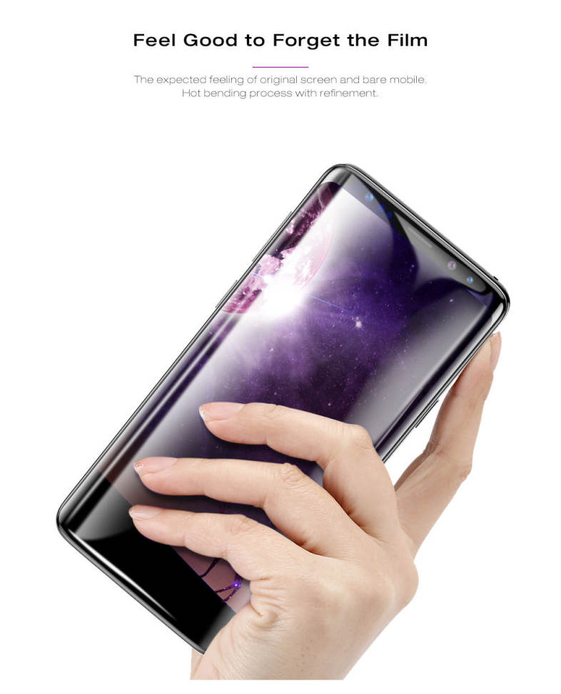 Baseus 0.3mm Full-screen Arc-surface Tempered Glass Film for Samsung Galaxy S9 