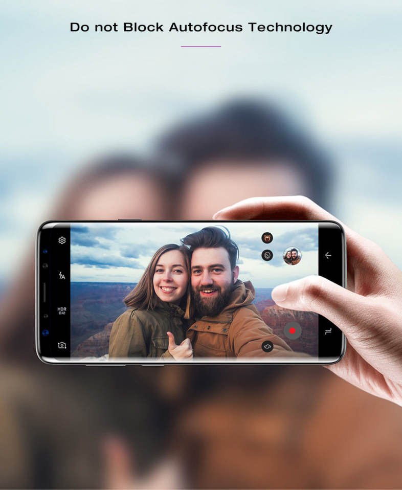 Baseus 0.3mm Full-screen Arc-surface Tempered Glass Film for Samsung Galaxy S9 