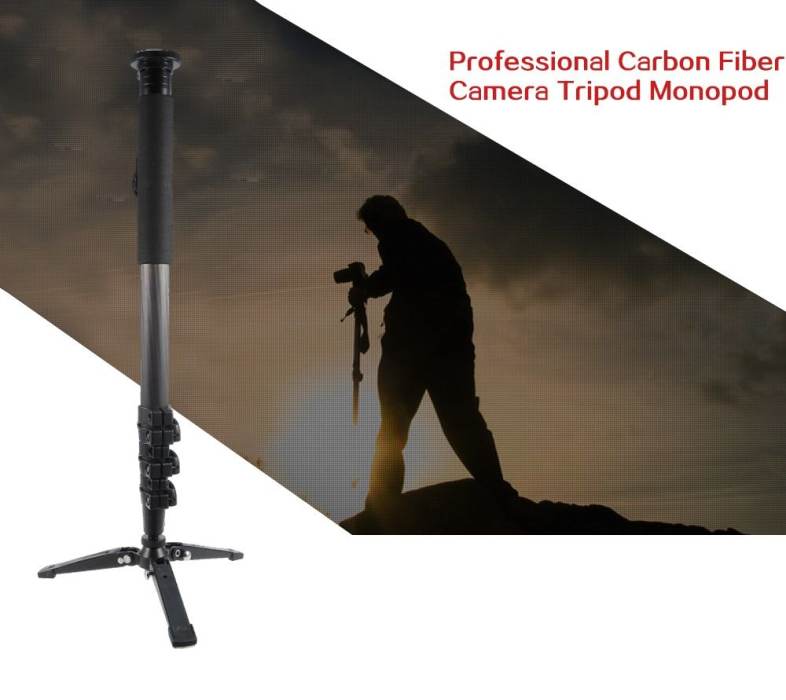 Professional Carbon Fiber Camera Tripod Monopod