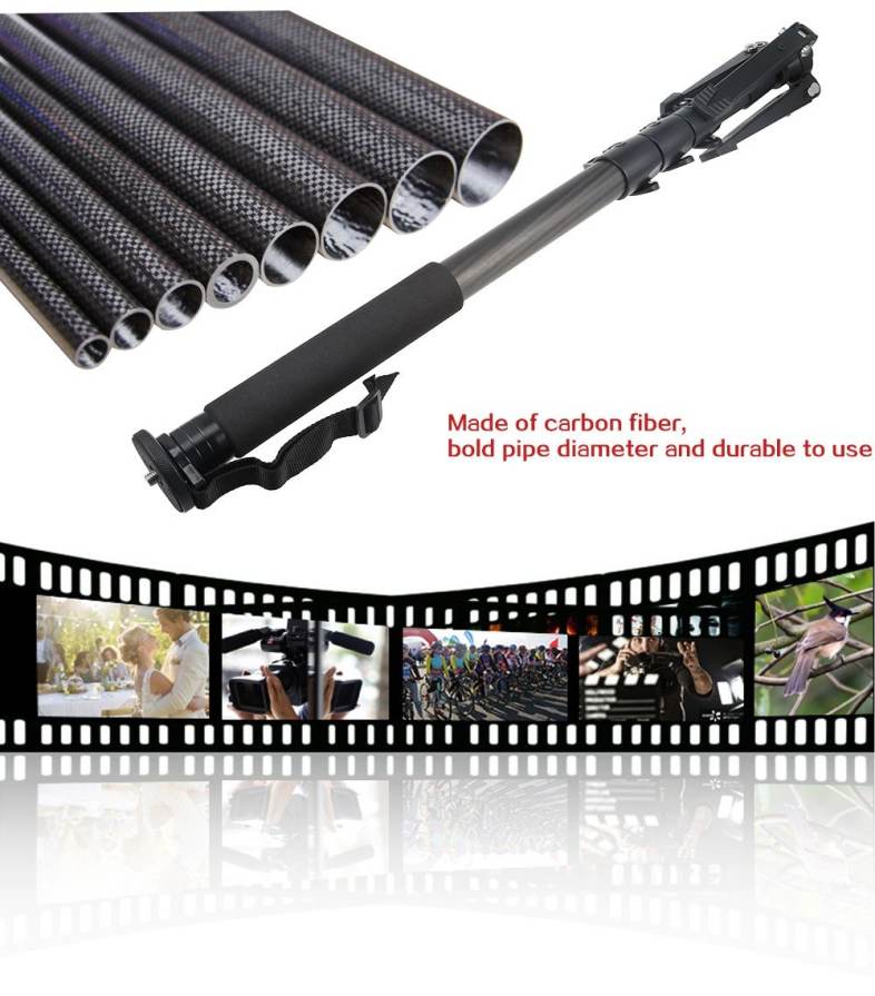Professional Carbon Fiber Camera Tripod Monopod
