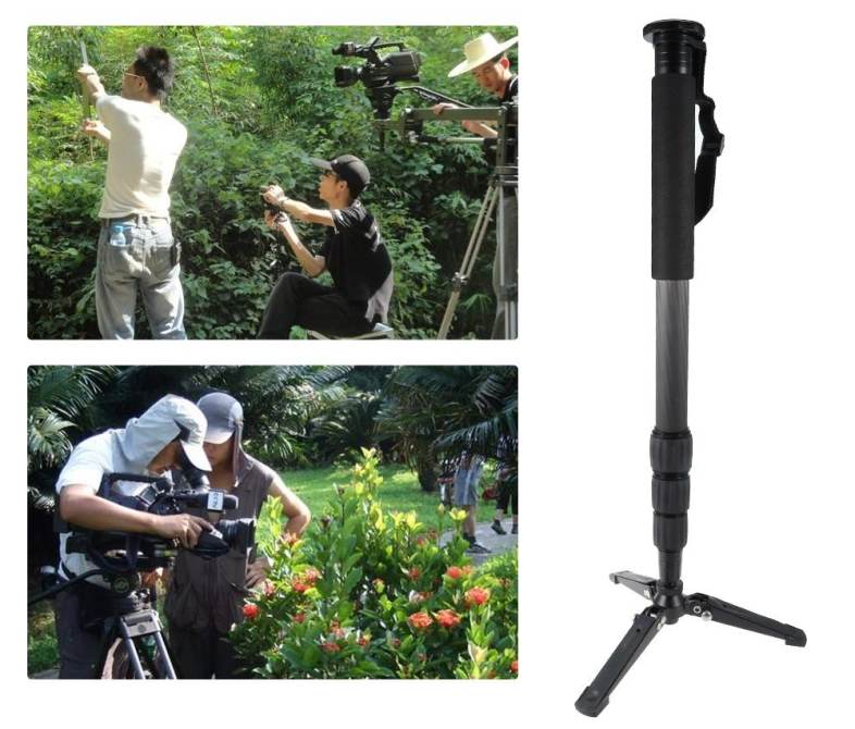 Professional Carbon Fiber Camera Tripod Monopod