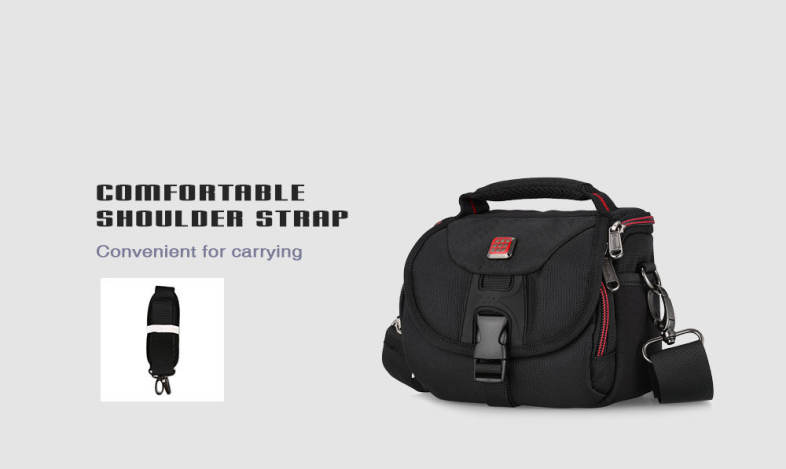 PROWELL DC21791C Water Resistant Camera Shoulder Bag for Travel 