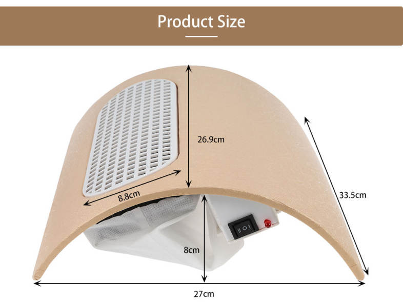 SF - 17 3 Fans Nail Dust Collector Manicure Machine Beauty Equipment