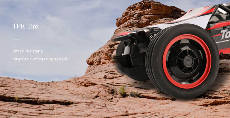 1701 1:10 2.4G 2WD 28km/h Fast Speed Off-road RC Car 
