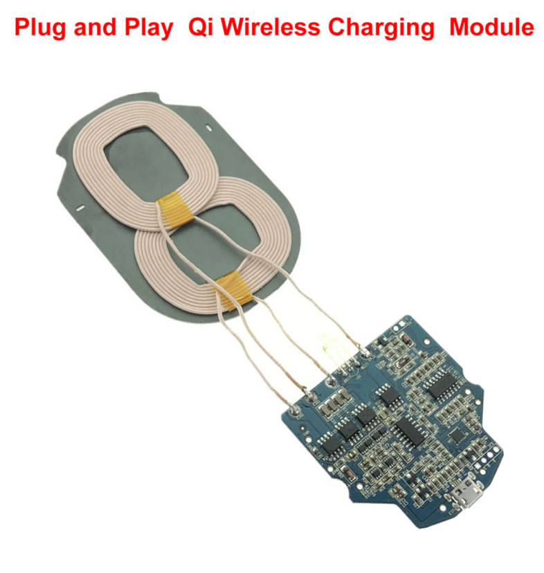 Cwxuan 10W Fast Charging Qi Wireless Charger PCBA Module / Plug / Play for Qi-devices