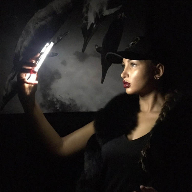 Anti-Skid Emitting Hard Back Shell Fashion Selfie LED Flash Light Phone for iPhone X Case