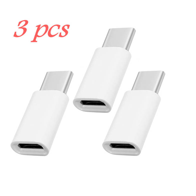 Cwxuan USB 3.1 Type-C Male to Micro USB Female Adapters (3pcs)