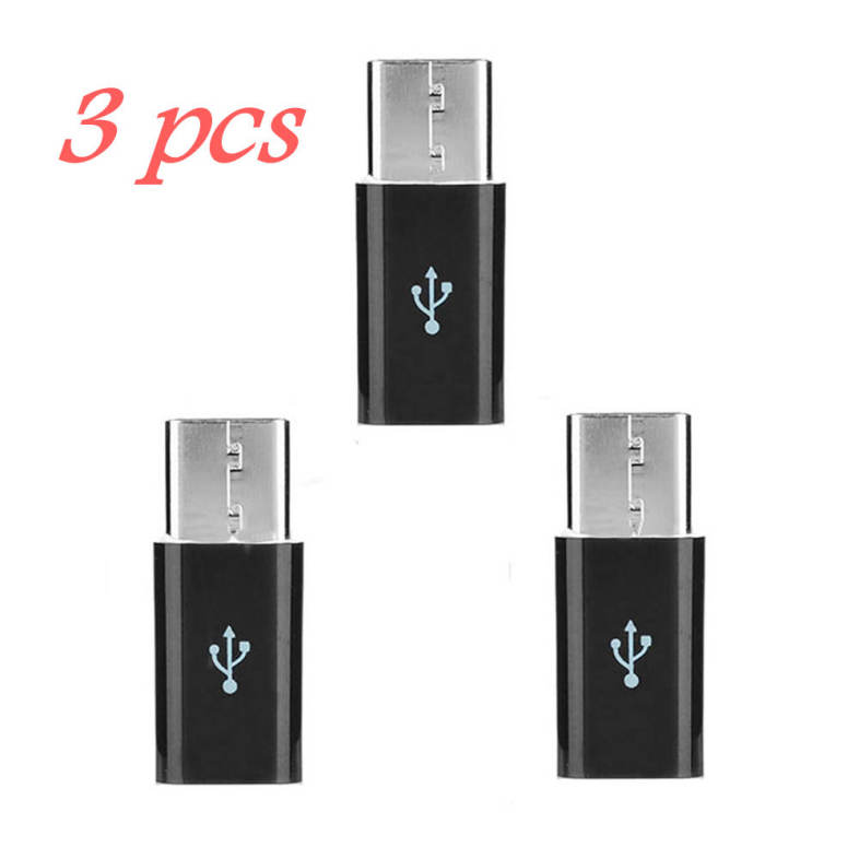 Cwxuan USB 3.1 Type-C Male to Micro USB Female Adapters (3pcs)