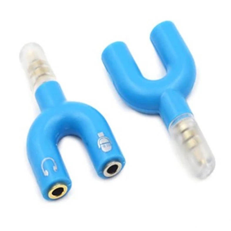3.5mm Jack to Audio   Mic Adapter Headset Aux Stereo U Splitter Kit
