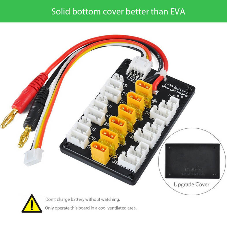 XT30 1 - 3S Parallel Charging Board with XT60 Plug for IMAX B6 ISDT 