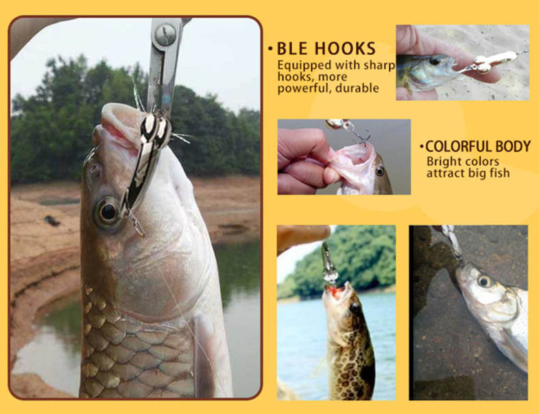 1PC DD Spoon Fishing Lure 5G 10G 15G 20G Metal Spinner Bait