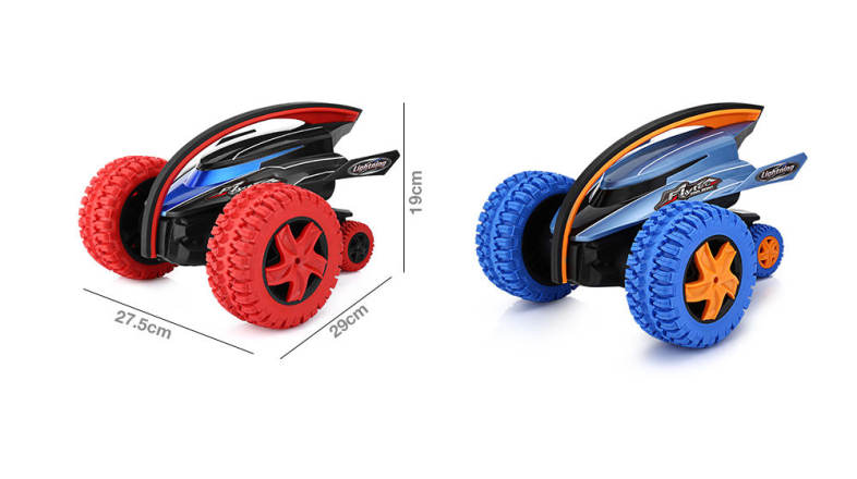Flytec 015 360 Degree Bouncing Rotation Devil Fish Crazy Gyro Car 2.4G 4CH RC Toy 