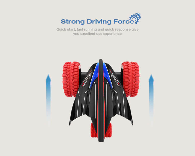 Flytec 015 360 Degree Bouncing Rotation Devil Fish Crazy Gyro Car 2.4G 4CH RC Toy 