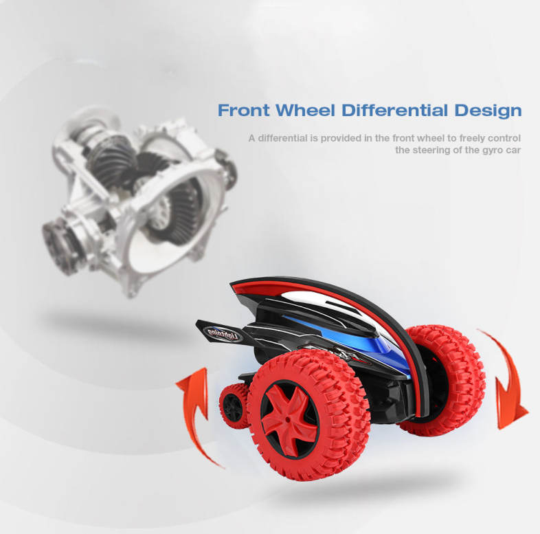 Flytec 015 360 Degree Bouncing Rotation Devil Fish Crazy Gyro Car 2.4G 4CH RC Toy 