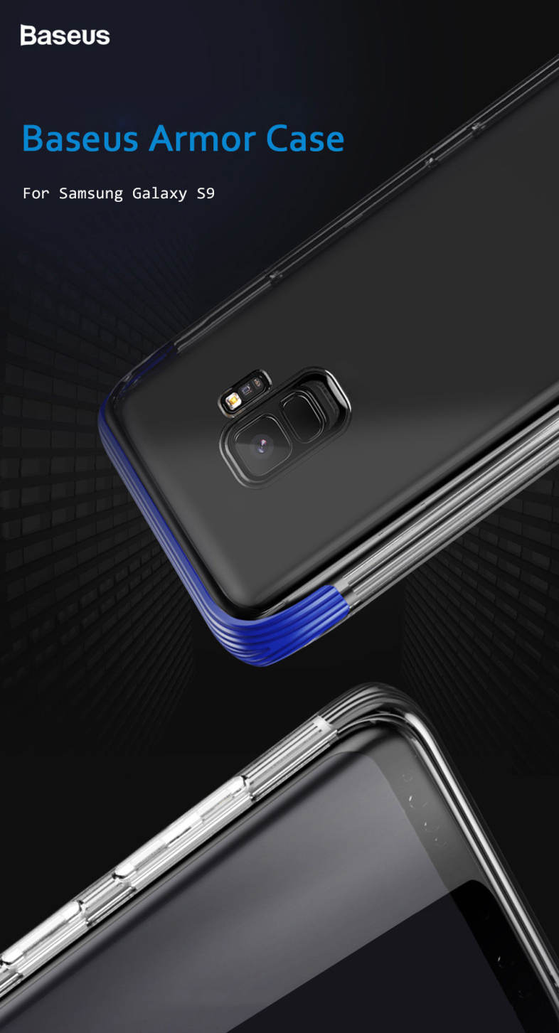 Baseus Armor Case TPU Transparent Anti-slipping Shell for Samsung Galaxy S9
